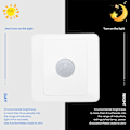 Miniatyrbillede 5 af 5: PIR Infrarød Bevægelsessensor Switch 220V Automatisk Styring LED Lampe Belysning Switch Smart Kropsinduktion Detektor