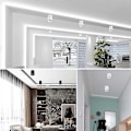Miniatyrbillede 2 af 2: 3000K Varmt Hvid LED Loftlampe: Sort Spotlight til Accentbelysning