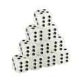 10 stk Akryl Terninger 6-sidede Terninger Party Bordspil Terninger Lysende D6 Terninger Spil Terning Rekvisitter (16mm)