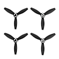 Miniatyrbilde 1 av 5: 4 stk. egnet for Parrot Bebop 2 Drone Propellblader Dronetilbehør Svart