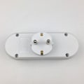Miniatyrbillede 3 af 5: 2 stk. 3-vejs stikadapter, 3-vejs multi-stik væg- eller skrivebordsstik 16a/250v