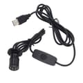 5V USB Dimmable Mini LED Spotlight, 2m Cable, Bright 6000K Cool White for Display Cabinets, Jewelry Cabinets, Porch