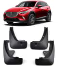 Äkta Komplett Set Stänkskydd Mud Flaps Skärm För 2016-2024 Mazda CX3 CX-3