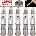 Miniatyrbillede 1 af 5: 10-1 STK Bil Ilt O2 Sensor M18X15 Adapter Fitting CEL Fix Check Engine Light Eliminator Adapter Rustfri Ilt O2 Sensorer