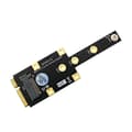 Mini PCI-E till M.2 M Key Adapter Mini PCIExpress till NVME SSD Converter Riser Board Expansionskort för 2230 2242 2260 2280