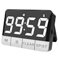 Miniatyrbillede 1 af 4: Køkkenur 120dB Høj Alarm Stort LED Display Energibesparende Magnetisk Nedtælling Multifunktionelt Bærbart Ur