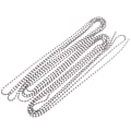 Pikkukuva 1 / 3: 3 Metrin Palloketju 4,5 mm Halkaisijalla ja 10 Sopivilla Liittimellä (Hopea)