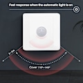 Miniatyrbillede 4 af 5: PIR Infrarød Bevægelsessensor Switch 220V Automatisk Styring LED Lampe Belysning Switch Smart Kropsinduktion Detektor