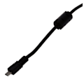 Miniatyrbillede 4 af 4: Sort USB 2.0 A til 8-polet Mini B-kabel med ferrit - 1,5 m / 59 tommer til CoolPix P90