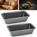 Miniatyrbilde 2 av 5: 2 stk. Brødformer for baking, Non-stick karbonstål brødform, Brett for toast, Form for kake, brød, bakverk, toast, rede