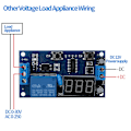 Miniatyrbild 2 av 5: DC 12V Cykel Fördröjningstimer Switch Justerbar Relämodulkort Oändlig Slinga med LED-Display