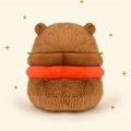 Miniatyrbild 4 av 5: Realistsik Capybara Burger Plysch, Söta Capybara Stoppade Djur Kudde Plushie Leksak, Mjuk Hamburger Fo