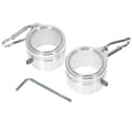 1 Sett Flaggstangringer Aluminiumslegering Flaggstang Klips Monteringsholdere for å Holde Flagg