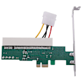 Miniatyrbillede 2 af 5: PCI-Express til PCI Adapterkort PCI-E X1/X4/X8/X16 Slot med 4-polet Strømkabelkort