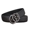 Herre Designerbelte, Preget Belte, Herrebelte, Gunmetal