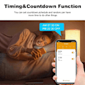 Miniatyrbilde 3 av 5: 20A Smart Socket Tuya Wifi Smart Plugg Strøm AC100-240V Uttak Alexa Home Stemmestyring Timing Socket Tuya S
