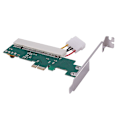 Miniatyrbillede 4 af 5: PCI-Express til PCI Adapterkort PCI-E X1/X4/X8/X16 Slot med 4-polet Strømkabelkort