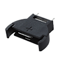 Miniatyrbillede 2 af 5: 5 stk Sorte Plastik CR2032 Knapcelsbatteri Sokkelholdere