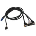 60cm Frontpanel med USB3.0+USB3.0+HD lydkontakter I/O-kort + Intern kabel USB-ramme DIY-utvidelseskabel