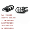Miniatyrbillede 1 af 5: Til Honda XR250 XR 250 400 CR80 XR650L 96-05 XR350R 83-84 XR600R 89-00 XR650R 00-05 Stål Fodhviler Fodpinde Fodstøtte