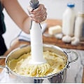 Miniatyrbillede 3 af 5: Elektrisk kartoffelmoser, håndmixer grøntsagshakker 3-i-1 sæt, multiple puré og blender, nedsænkningsblander til perfekt blanding og purering