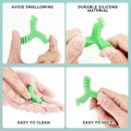 Miniatyrbilde 3 av 5: 4 stk. Chewies for Invisalign Aligner, Y-formede Chewies for Aligner Skinneseater Ortodontisk Munchies