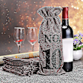 Miniatyrbillede 5 af 5: 1 til 10 Burlap Vinposer Blind Vinsmagning, Vinposer Bryllup Bordnumre, Vinsmagning Tasker, Fest