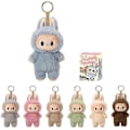 Miniatyrbillede 1 af 2: 1 stk. POP MART LABUBU The Monsters Spændende Macaron Plysdukker Figur Legetøj Blind Boxes (Farve Tilfældig) 1 1