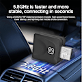 Miniatyrbilde 5 av 5: Mini for CarPlay Trådløs Adapter Bilspill Dongle Bluetooth WiFi Rask Tilkobling Plug & Play for Kablet