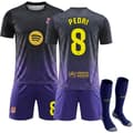 2026-2027 Barcelona Bortafotbollströja Kit Nr.8 Pedri S