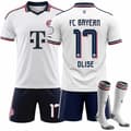 2026-2027 Bayern München Udebane Børnefodboldtrøje Sæt Med Strømper Nr. 17 Olise 16