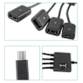 Miniatyrbild 5 av 5: 4 i 1 USB laddningskabel Micro USB Hub USB Converter Adapter
