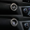 Miniatyrbild 2 av 5: Mordely Titanium Black Suv Car Interior Engine Ignition Cover One-key Start Button Decoration Rotatable