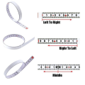 Miniatyrbild 5 av 5: Mordely 2 Meters Sticky Scale Steel Ruler With Glue Scale Tape Measure Self-adhesive Ruler-middle Division