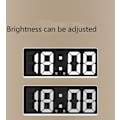 Miniatyrbild 4 av 4: 2023 Digital Alarm Clock For Indoor Temperature Display, 12/24 Hour Alarm Clock, Bedroom And Office Clocks (white Shell Orange Number)