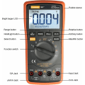Miniatyrbild 2 av 5: Mordely Auto-range Digital Multimeter 20000 Counts 4 1/2 Dc Ac Resistance Capacitance Peak Hold True Rms Ncv Diode Tester