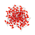 Miniatyrbild 9 av 10: Mordely 1000st LED-lampa pärlor 5mm LED-ljus RÖTT 1000st 1000st red 1000pcs-1000pcs