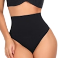 Miniatyrbild 7 av 10: Mordely Slimming Waist Trainer String G-string SVART Black XXL