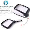 Miniatyrbild 4 av 4: Mordely Foldable Reading Magnifier With 5 Led Light 3x Dimmable Magnification Ideal For Reading Small Prints, Books, Low Vision, Easy Reading At Night