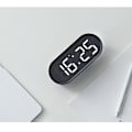 Miniatyrbild 5 av 5: 2023 Led Temperature And Humidity Display Creative Alarm Clock, Silent Night Light Electronic Clock, Home Clock, Student Desk Clock - Black