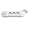 Miniatyrbild 3 av 3: Mordely European Standard Usb Power Strip With 3 Outlets, Power Strip With 4 Usb Ports, Power Strip With Switch, 1.5m Power Cord,