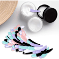 Miniatyrbild 3 av 5: 2023 100pcs Disposable Mini Cosmetic Spatula Multicolor Mascara Spatula Plastic Waxing Spatulas Mask Spoons for Mixing and Sampling