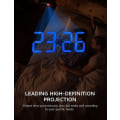 Miniatyrbild 5 av 5: Mordely Projection Alarm Clock With 180 Rotatable Projector Led Display Clock, Usb Charger, 12/24h, Bedroom Digital Alarm Clock - Blue Numbers