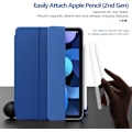 Miniatyrbild 3 av 8: 2023 New iPad 8th/7th Generation Case 10.2 with Pencil Holder, Protective Cover with Auto Wake/Sleep, Trifold Stand for iPad 8th Generation, Blue