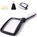 Miniatyrbild 1 av 4: Mordely Foldable Reading Magnifier With 5 Led Light 3x Dimmable Magnification Ideal For Reading Small Prints, Books, Low Vision, Easy Reading At Night