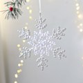 Miniatyrbild 1 av 10: Mordely Julgranshängen Trädhängande SNOWFLAKE SNOWFLAKE Snowflake