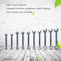 Miniatyrbild 3 av 5: 2023 10pcs/set Mini Mirror Throw Open End Wrench Torx Combination Pocket Wrench - Metric