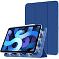 Miniatyrbild 1 av 8: 2023 New iPad 8th/7th Generation Case 10.2 with Pencil Holder, Protective Cover with Auto Wake/Sleep, Trifold Stand for iPad 8th Generation, Blue