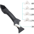 Miniatyrbild 3 av 5: 2023 3 In 1 Silicone Caulking Tools, Caulking Nozzle Kit Sealant Applicator Finishing Kit Kit Finishing Sealant Tool Scraper For Window Sink Gasket