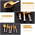 Miniatyrbild 4 av 5: 6 Pack HSS 5 Hex Shank Countersink Countersink Bits